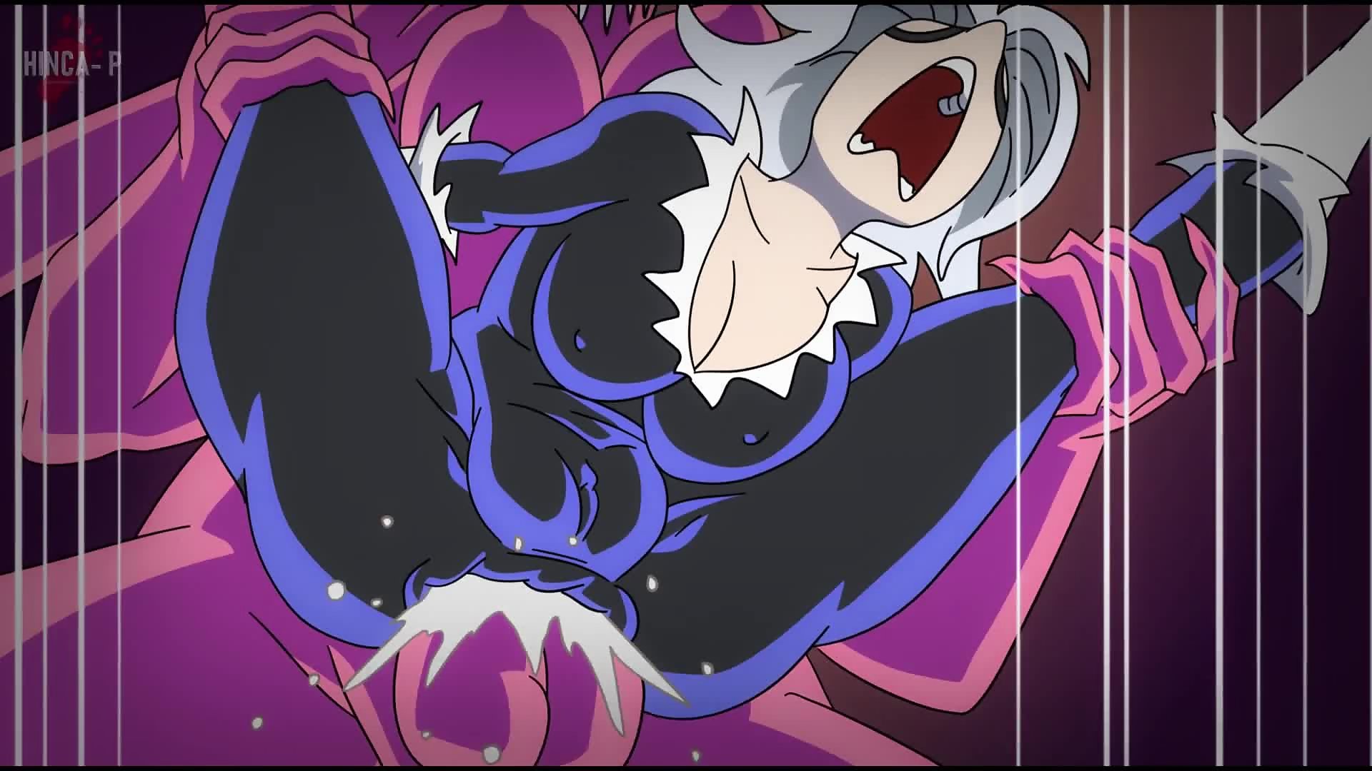 The Agony Of Black Cat - Futanari Carnage Roughly Ass Fucks Black Cat While Venom Watches